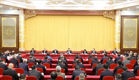 2024年3月6日，中共中央總書記、國家主席、中央軍委主席習近平看望參加全國政協(xié)十四屆二次會議的民革、科技界、環(huán)境資源界委員，并參加聯(lián)組會，聽取意見和建議。新華社記者 黃敬文 攝