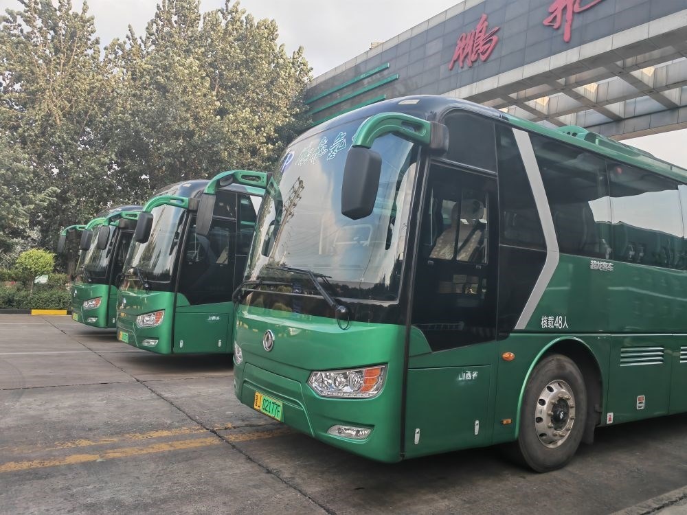 2024年9月4日拍攝的鵬飛集團(tuán)的氫能大巴車(chē)。新華社記者 王勁玉 攝