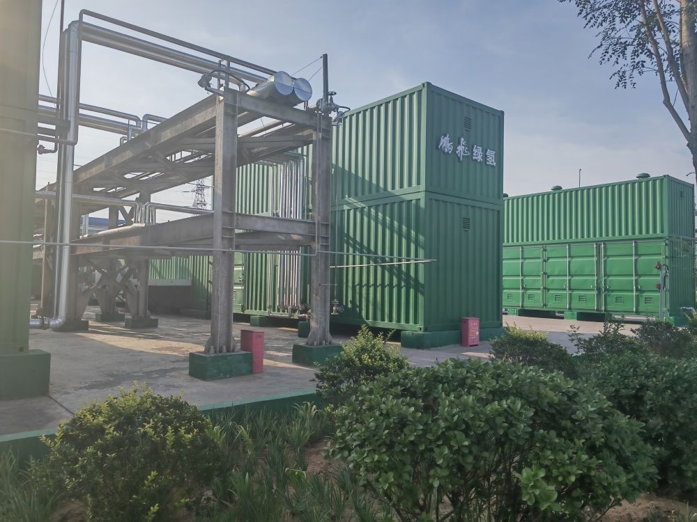 2024年9月4日，位于鵬飛集團(tuán)的電解水制氫項(xiàng)目。新華社記者 王勁玉 攝