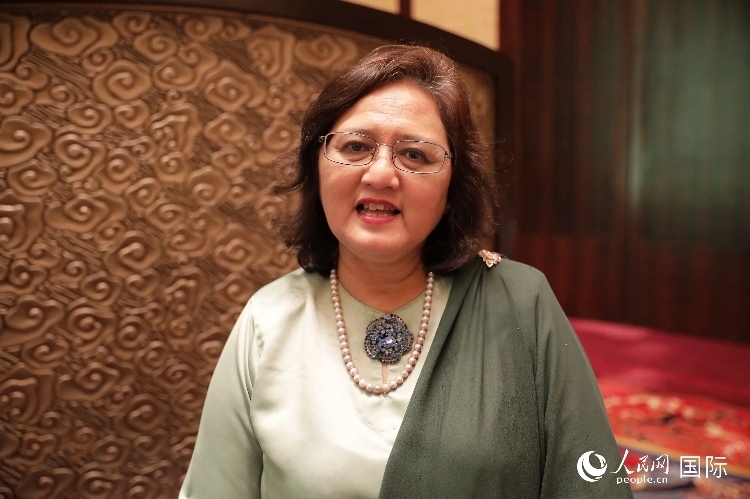 馬來西亞高教部高教司司長阿茲琳達接受人民網(wǎng)采訪。人民網(wǎng) 王婧攝