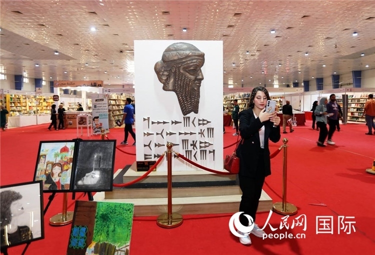 展廳一角。人民網(wǎng)中東中心分社奧馬爾·哈利勒攝