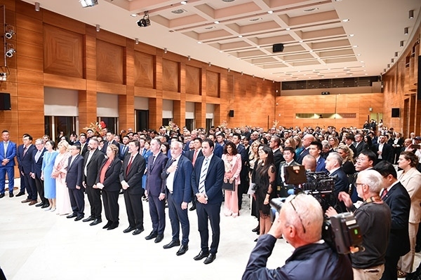 招待會(huì)現(xiàn)場(chǎng)。孫瑋 攝