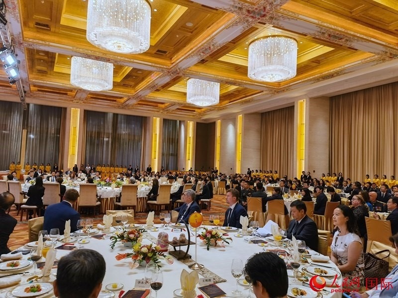 慶祝中俄建交75周年招待會(huì)在京舉行。人民網(wǎng)記者 李明琪攝