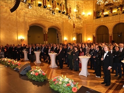 招待會(huì)現(xiàn)場。中國駐匈牙利大使館供圖