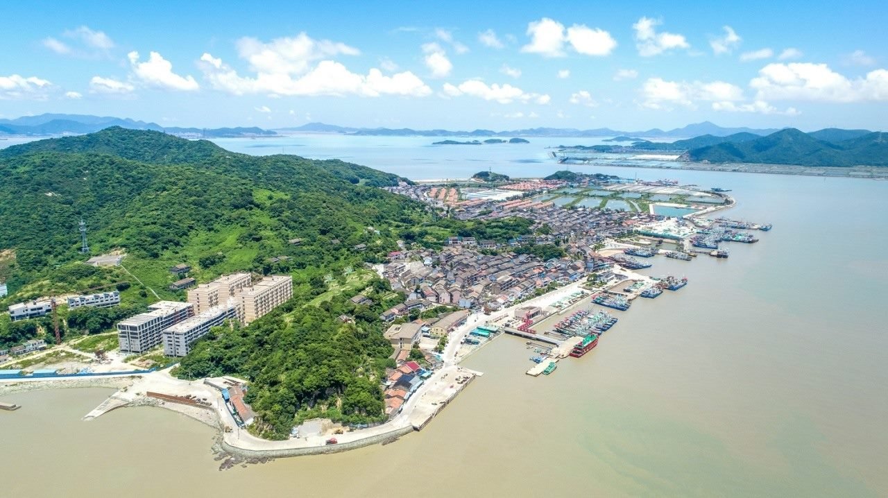 航拍視角看今日螞蟻島。螞蟻島管委會(huì)供圖