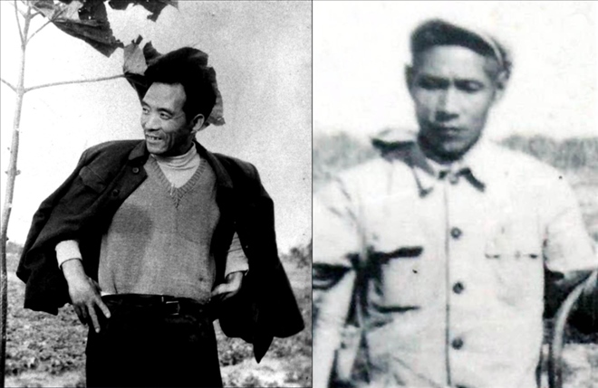 拼版照片：左圖為焦裕祿資料照片；右圖為谷文昌資料照片。