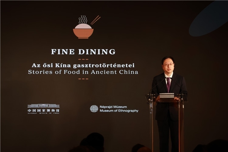 中國國家博物館副館長楊帆致辭。圖片由中國駐匈牙利大使館提供。