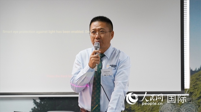 碩豐集團董事長孫曉棟發(fā)言。 人民網(wǎng) 張茜攝