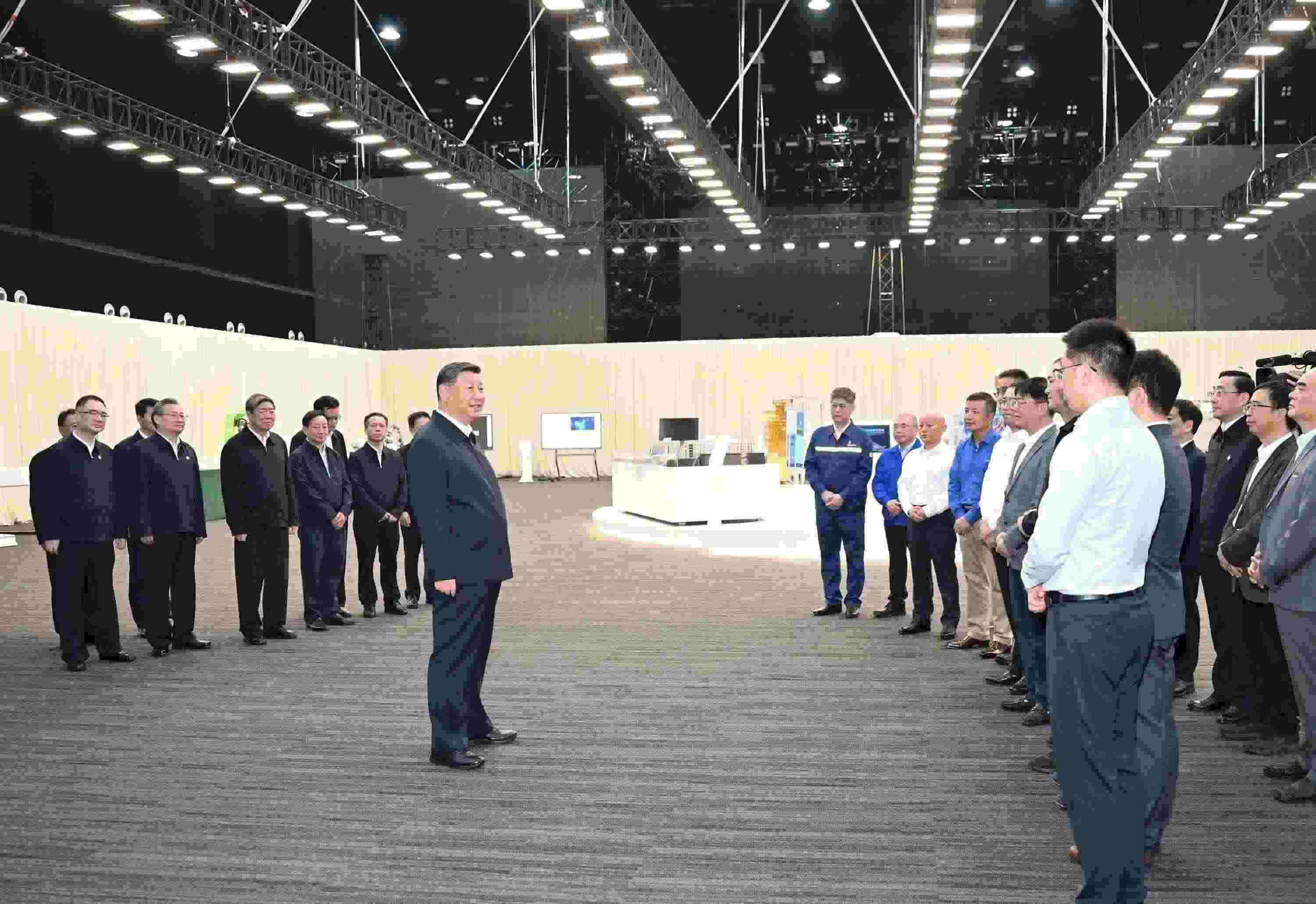 △2024年10月17日，習近平總書記在安徽省合肥濱湖科學城考察。