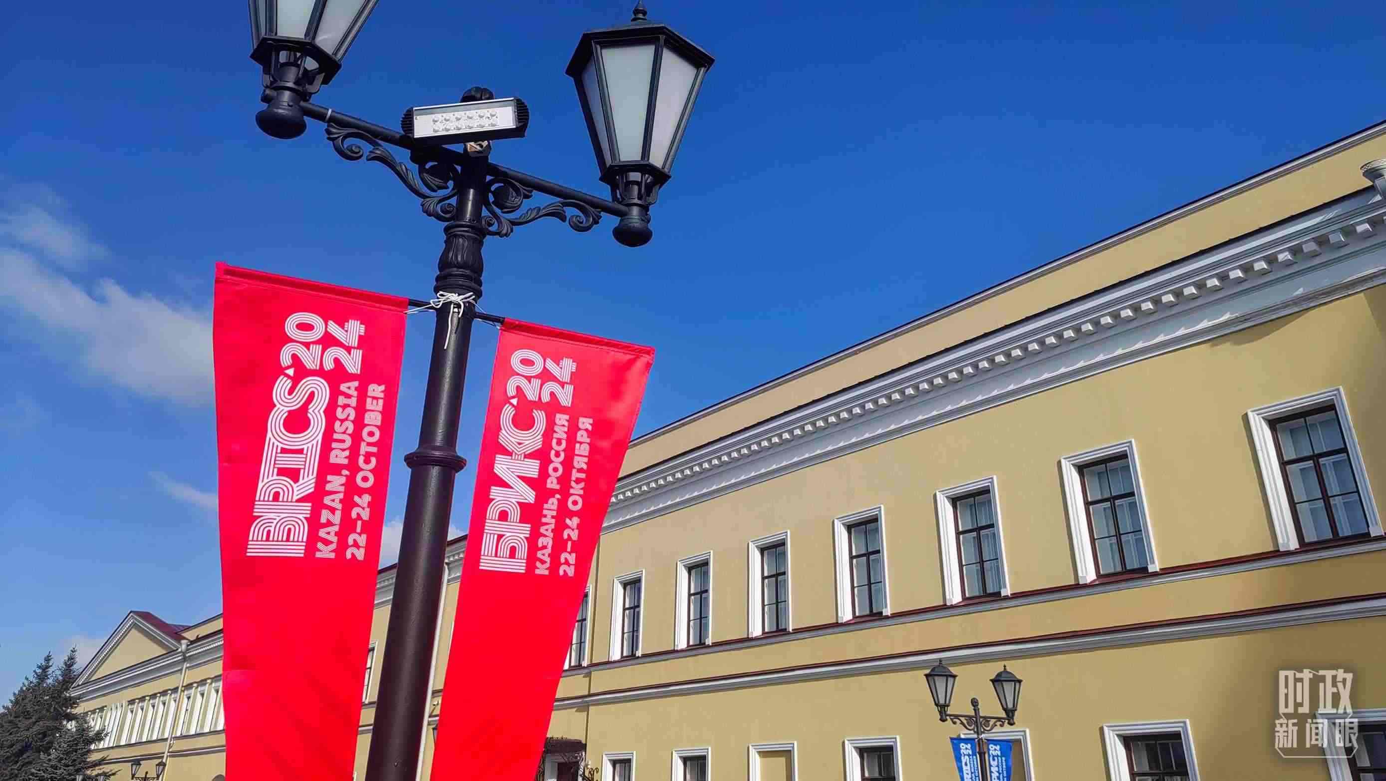 △ 喀山街頭。（總臺(tái)央視記者王萌萌拍攝）