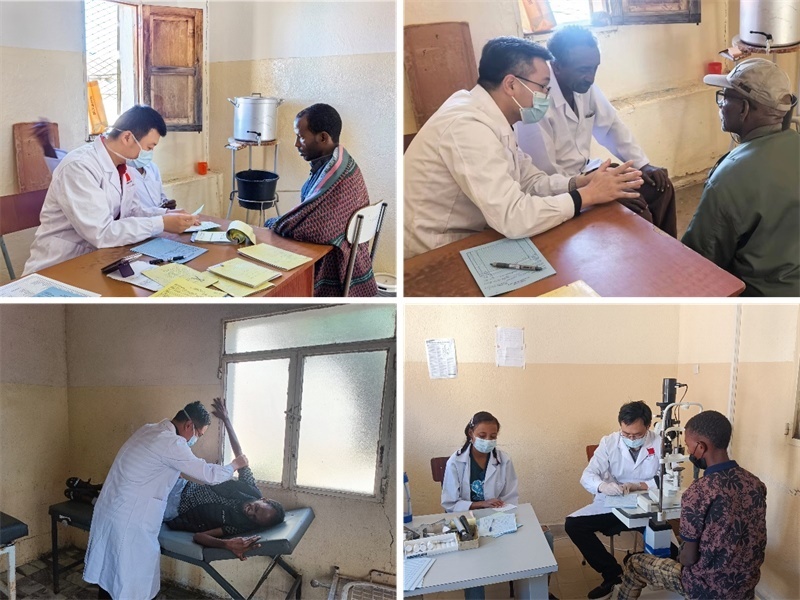 中國第17批援厄立特里亞醫(yī)療隊在科倫醫(yī)院開展巡診活動。中國第17批援厄立特里亞醫(yī)療隊供圖