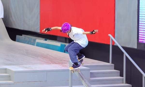 崔宸曦在比賽中。賽事組委會供圖