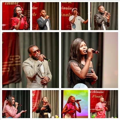 參與決賽的歌手。中國石油非洲公司供圖