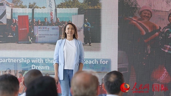 奇瑞南非公司全國市場經(jīng)理維倫·彼得森發(fā)言。人民網(wǎng) 張茜攝