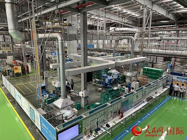 中企美的泰國工廠。人民網(wǎng)記者 簡承淵攝