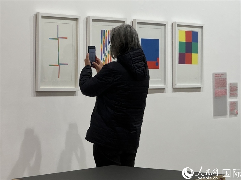 11月8日，觀眾在“瑞士經(jīng)典設(shè)計展”作品前駐足欣賞。人民網(wǎng) 謝瑩攝 