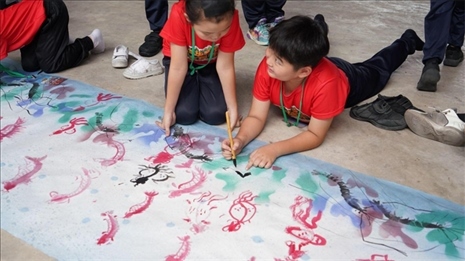 水墨畫教學(xué)。主辦方供圖