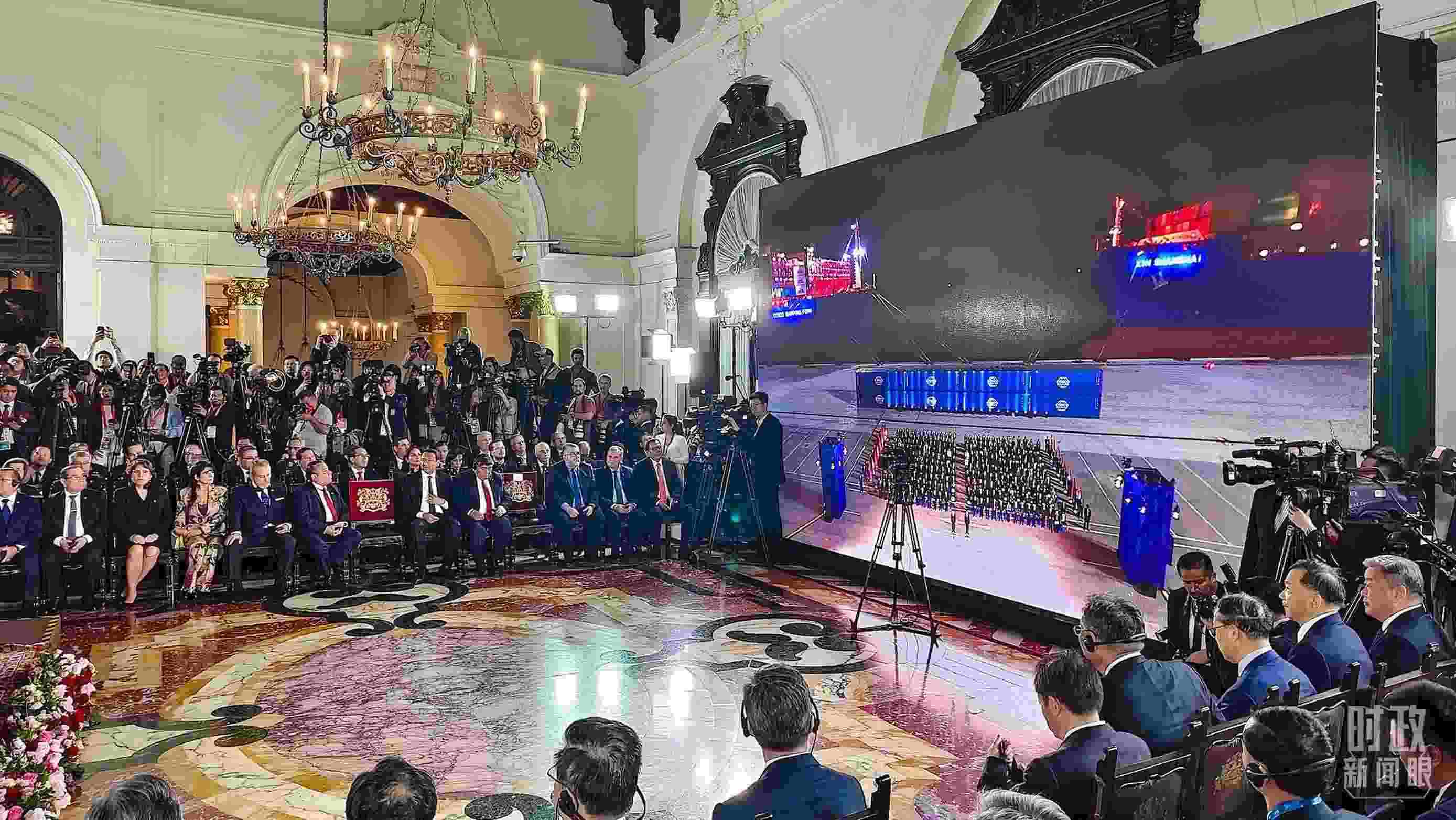 錢凱港開港儀式現(xiàn)場。（總臺央視記者韓銳拍攝）