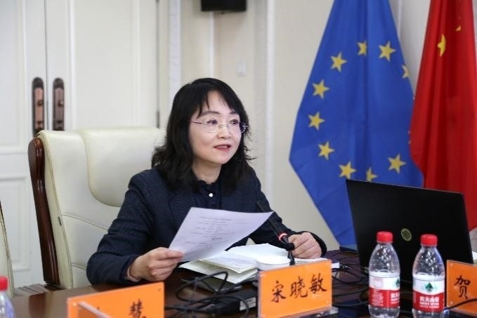 中國(guó)社會(huì)科學(xué)院歐洲研究所《歐洲研究》總編輯、中國(guó)歐洲學(xué)會(huì)秘書(shū)長(zhǎng)宋曉敏教授主持研討會(huì)。吳迪攝