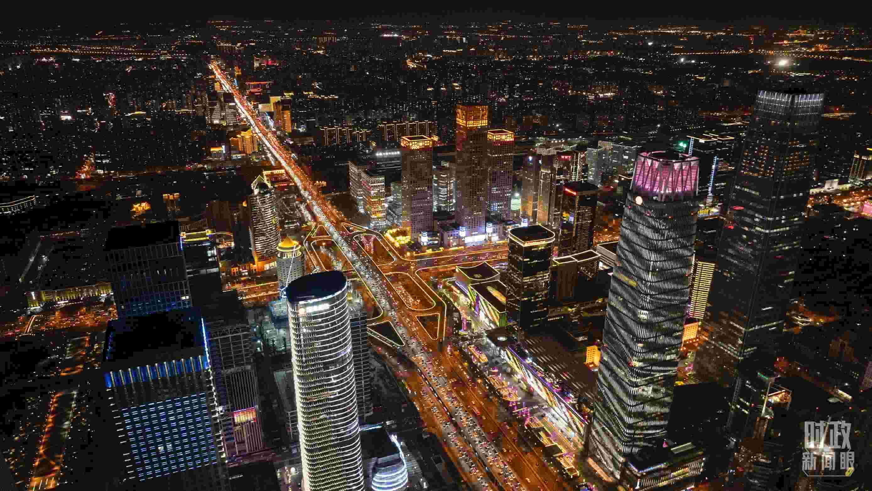 △北京CBD（中央商務(wù)區(qū)）。（總臺(tái)記者郭增浩拍攝）