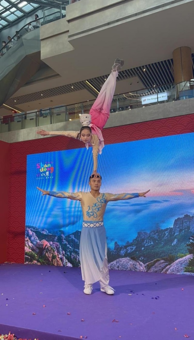 來自中國和新加坡的藝術(shù)團體聯(lián)袂表演了歌舞、器樂、武術(shù)、雜技等多種形式的文藝節(jié)目。活動主辦方供圖