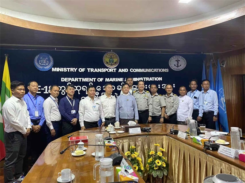 緬甸第18屆國家級港口設施安全聯(lián)合演習頒獎儀式現(xiàn)場。中緬油氣管道公司供圖