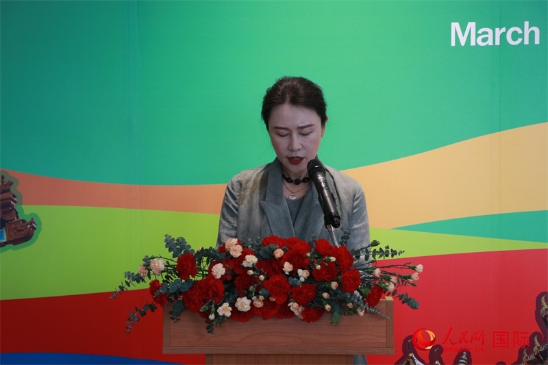 華彬文化基金會秘書長盧戰(zhàn)發(fā)表講話。朱瀟逸攝