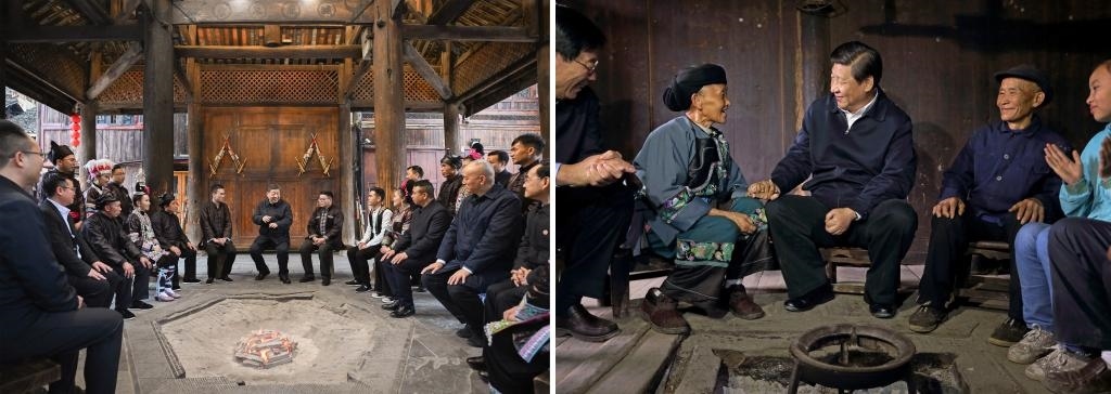 左圖由新華社記者謝環(huán)馳拍攝；右圖由新華社記者蘭紅光拍攝。