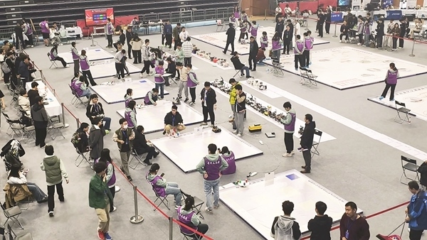 比賽現(xiàn)場(chǎng)。北京建筑大學(xué)供圖