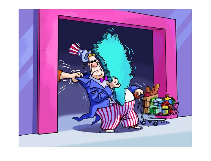 漫畫作者：馬宏亮（人民網(wǎng)版權(quán)圖片，未經(jīng)授權(quán)請勿轉(zhuǎn)載。）