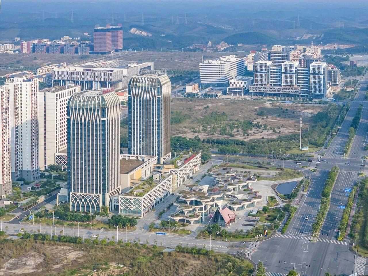 2023年11月，廣西欽州，航拍中國—馬來西亞欽州產(chǎn)業(yè)園區(qū)。