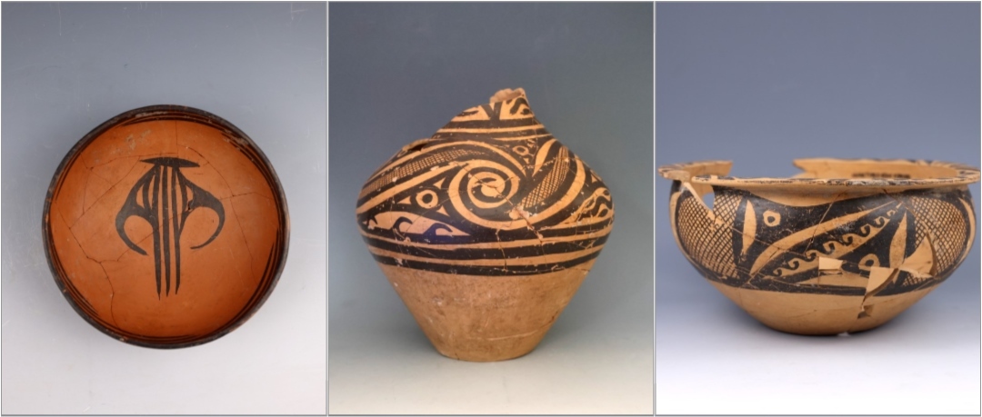 甘肅臨洮寺洼遺址出土的馬家窯類型彩陶。全國十大考古新發(fā)現(xiàn)活動辦公室供圖