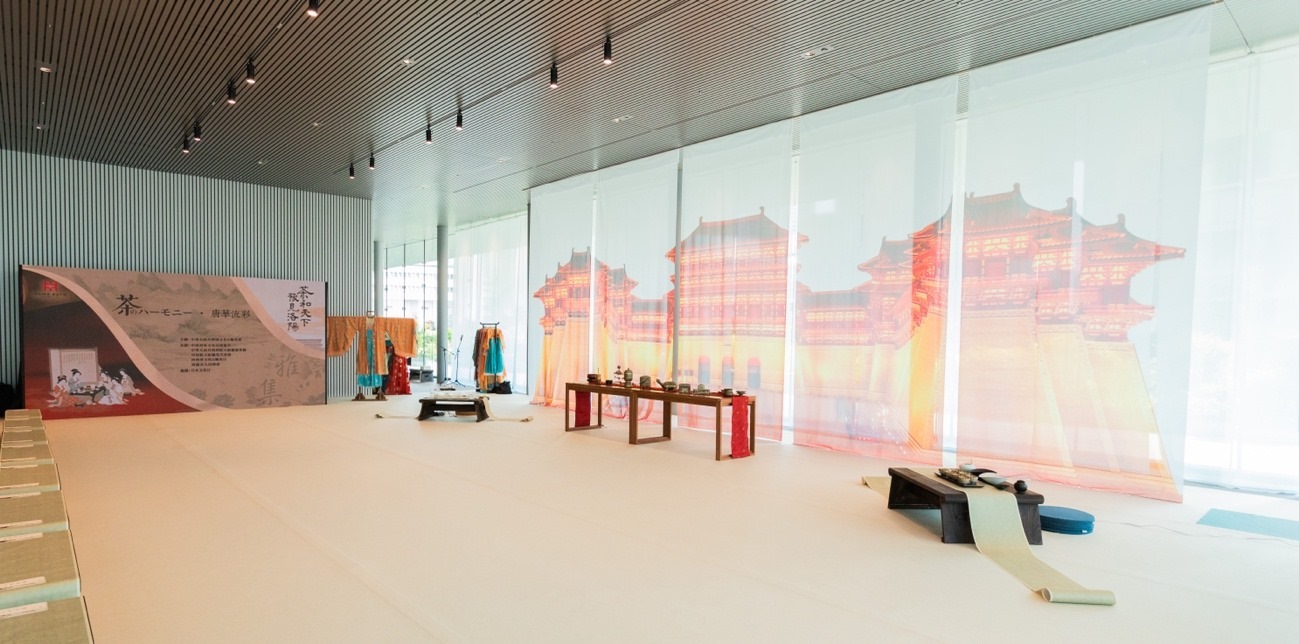 “茶和天下 豫見(jiàn)洛陽(yáng)”雅集空間。中國(guó)駐大阪旅游辦事處供圖