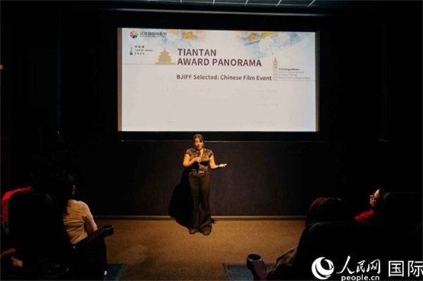 天壇映像全球巡展·倫敦站放映現場。楊浩鵬攝