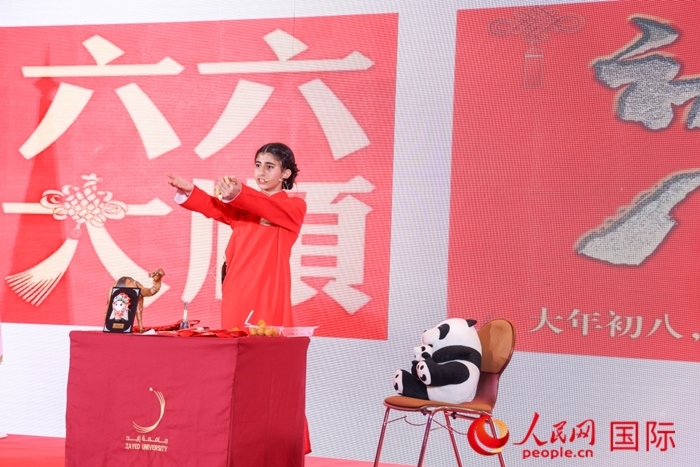 快板表演。人民網(wǎng)記者任皓宇攝